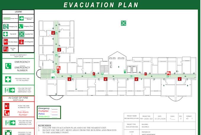 create professional evacuation plans and fire safety layouts